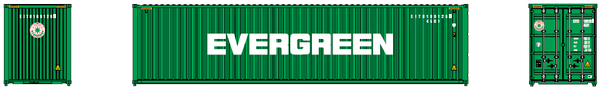 EVERGREEN (EITU)– 40' HIGH CUBE containers with Magnetic system, Corrugated-side. JTC # 405046 SOLD OUT