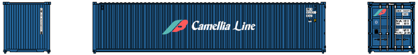 CAMELLIA LINE - JTC # 405316 40' Standard height (8'6") corrugated side steel containers