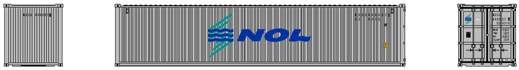 NOL Neptune Orient Lines - 40' Standard height (8'6