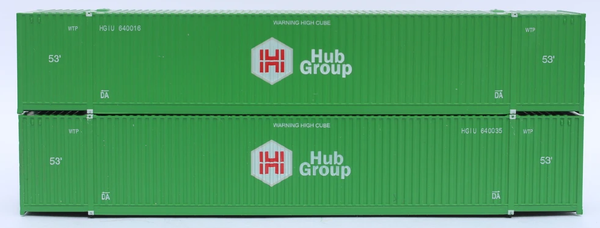 HUB Group 53' HIGH CUBE 8-55-8 corrugated containers with stackable Magnetic system. JTC # 537017