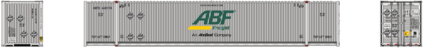 ABF FREIGHT 53' HIGH CUBE 8-55-8, Set #1, corrugated containers. JTC # 537028