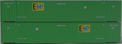 EMP - (6443xx series) green 53' HIGH CUBE 8-55-8 corrugated containers, Set # 3. JTC # 537049