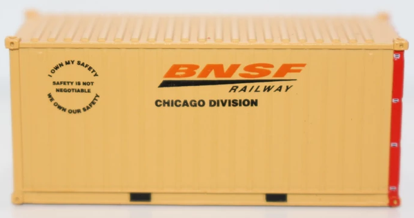 BNSF 20' Std. height container (Chicago Division) with Magnetic system, single item #JTC-205331 SOLD OUT
