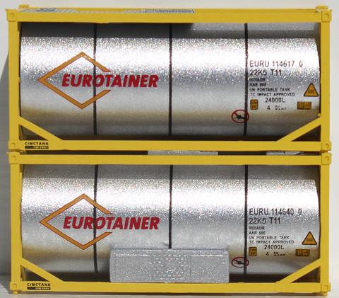 EUROTAINER 20' Standard Tank Container (1/2 Length 3/4 width with Lg. mech unit) 205247 SOLD OUT