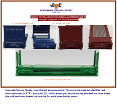 Flatrack containers Assortment Set #2 - JTC 402552 SOLD OUT