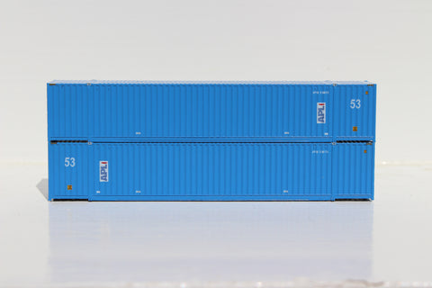 APL 53' HIGH CUBE 6-42-6 corrugated containers with Magnetic system, Corrugated-side. JTC # 535005