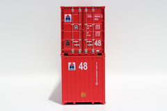 SEA STAR 48' HC 3-42-3 corrugated containers with Magnetic system, FIRST TIME IN N SCALE. JTC # 485006