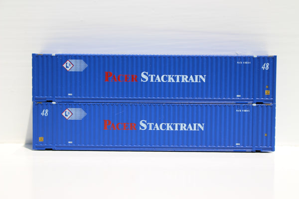 PACER Stack Train PATU 'PCR' body style 48' HC 3-42-3 corrugated containers with Magnetic system. JTC # 485003