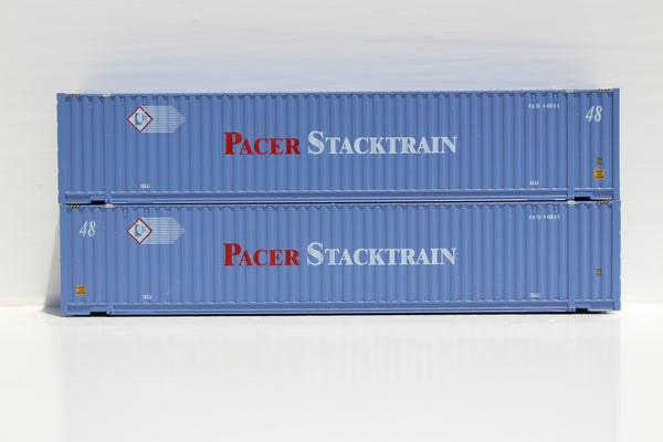 PACER Stack Train Faded Scheme 'PCR' body style 48' HC 3-42-3 corrugated containers with Magnetic system. JTC # 485017