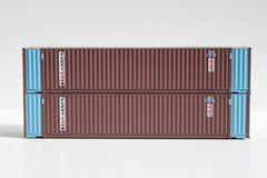 CSXU 48' HC (Flexi-Van patch) 3-42-3 corrugated containers with Magnetic system, FIRST TIME IN N SCALE. JTC # 485011