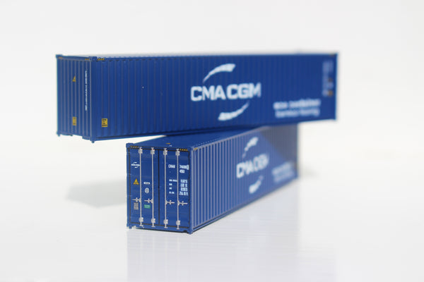 CMA CGM (2017 New Logo) 40' HIGH CUBE containers with Magnetic system, Corrugated-side. JTC# 405066