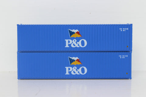 P&O 40' HIGH CUBE containers with Magnetic system, Corrugated-side. JTC # 405029