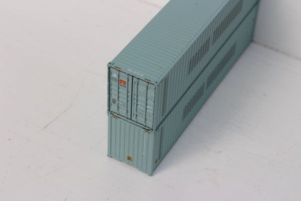 TRANSAMERICA Patch 40' HIGH CUBE containers with Magnetic system, Corrugated-side. JTC # 405118