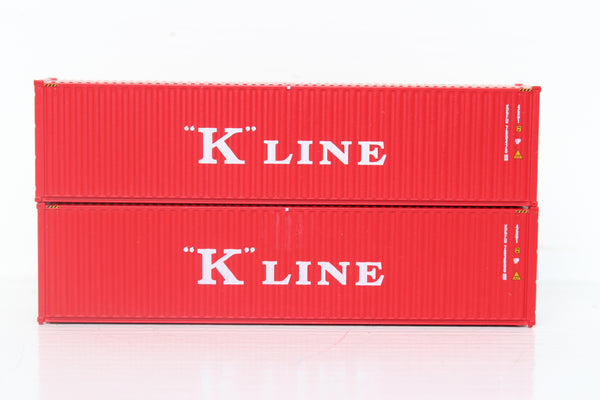 K-LINE set #2 40' HIGH CUBE containers with Magnetic system, Corrugated-side. JTC # 405097 SOLD OUT
