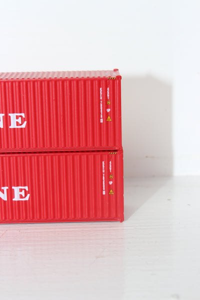 K-LINE set #2 40' HIGH CUBE containers with Magnetic system, Corrugated-side. JTC # 405097 SOLD OUT