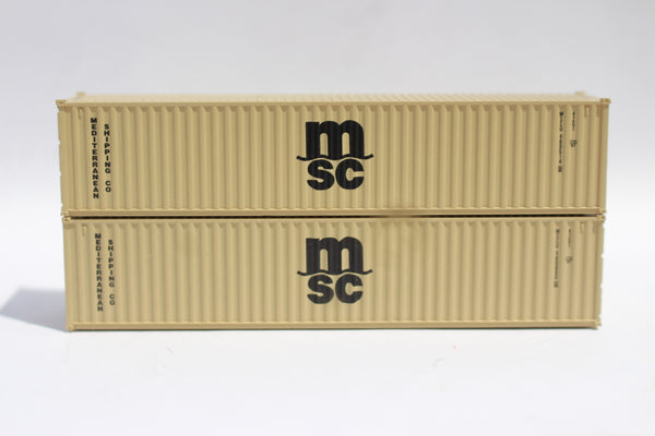 MSC MEDU Set #2 (beige)– 40' Std. height containers with Magnetic syst ...