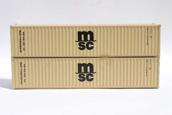 MSC MEDU Set #3 (beige)– 40' Std. height containers with Magnetic syst ...