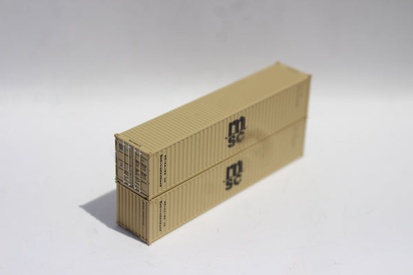 MSC MEDU Set #3 (beige)– 40' Std. height containers with Magnetic syst ...