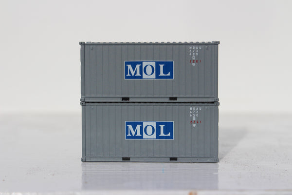 MOL 20' Std. height containers with Magnetic system, Corrugated-side. JTC-205351
