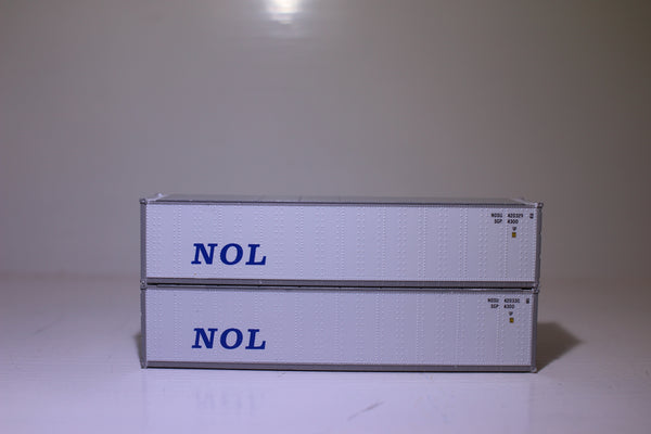 NOL 40' Standard height (8'6") Smooth-side containers . JTC # 405658