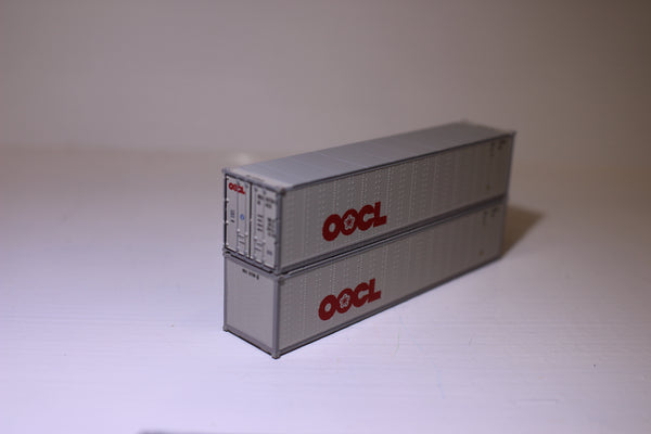 OOCL 40' Standard height (8'6") Smooth-side containers . JTC # 405653