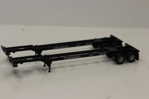 MITSUI O.S.K. (BLK) 2pk 40' CHASSIS for 40' containers.  JTC #142003 SOLD OUT