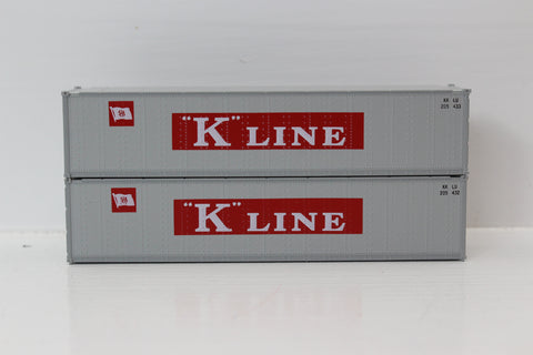 K-LINE 40' Standard height (8'6") Smooth-side containers . JTC # 405655