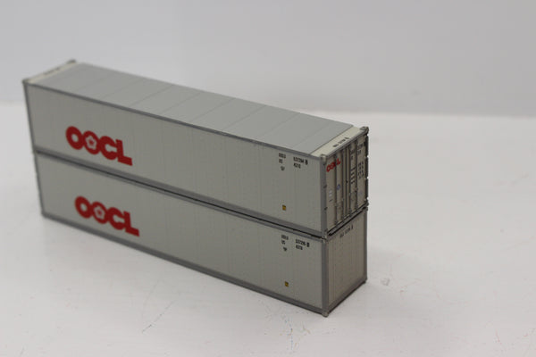 OOCL 40' Standard height (8'6") Smooth-side containers . JTC # 405653