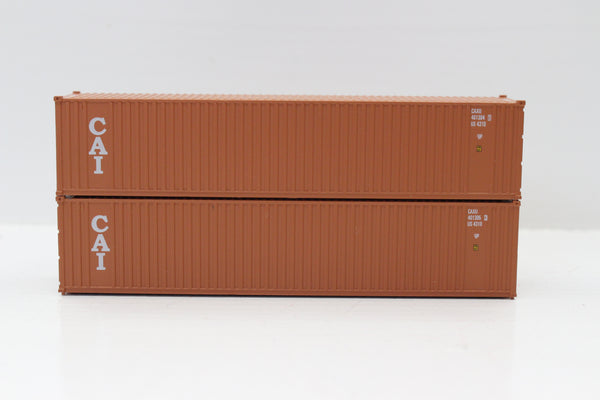 CAI 40' Standard height (8'6")  3-P-42-P-3 Panel side square corrugations containers. JTC # 405605