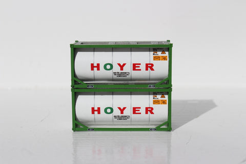 HOYER 20' (green) Standard Tank Container (full wrap around walkway) 205209 SOLD OUT