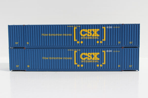 UMXU (ex -CSX boxcar logo) 53' HIGH CUBE 6-42-6 corrugated containers with Magnetic system. JTC # 535024