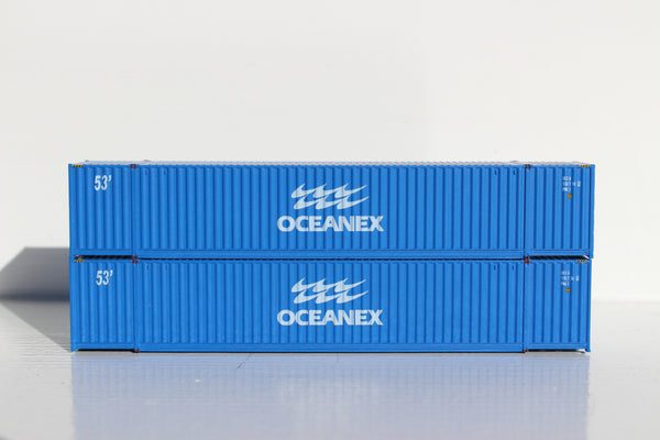OCEANEX 53' HIGH CUBE 6-42-6 corrugated containers with Magnetic system. JTC # 535010