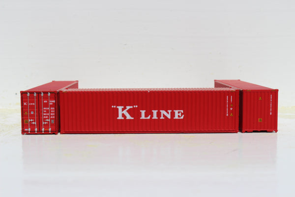 K-LINE set #3 40' HIGH CUBE containers with Magnetic system, Corrugated-side. JTC # 405098 SOLD OUT
