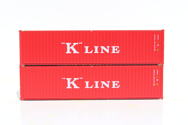 K-LINE set #3 40' HIGH CUBE containers with Magnetic system, Corrugated-side. JTC # 405098 SOLD OUT