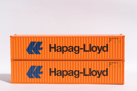 HAPAG LlOYD (lg logo)- JTC # 405314 40' Standard height (8'6") corrugated side steel containers