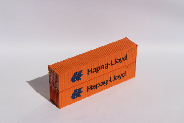 HAPAG LlOYD (lg logo)- JTC # 405314 40' Standard height (8'6") corrugated side steel containers
