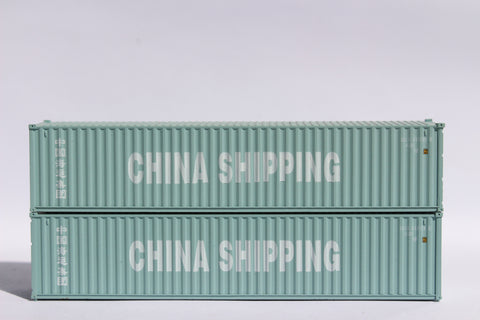 CHINA SHIPPING JTC # 405307 40' Standard height (8'6") corrugated side steel containers