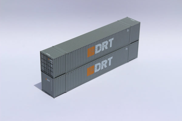 DRT Transportation 53' HIGH CUBE, 6-42-6 corrugated containers with Magnetic system, Corrugated-side. JTC #535030