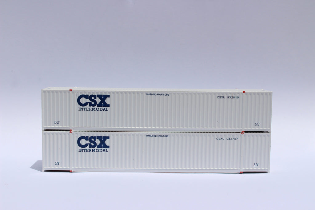 CSX (early) 53' HIGH CUBE 6-42-6 corrugated containers with Magnetic system, Corrugated-side. JTC #535008