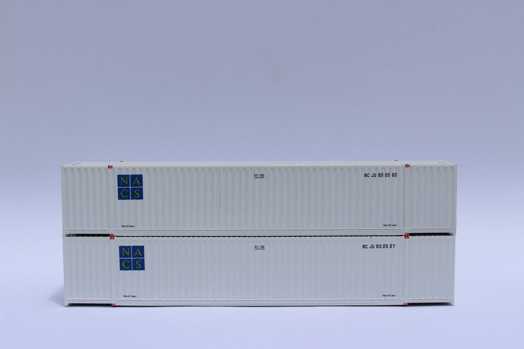 NACS 53' HIGH CUBE, 6-42-6 corrugated containers with Magnetic system, Corrugated-side. JTC #535046