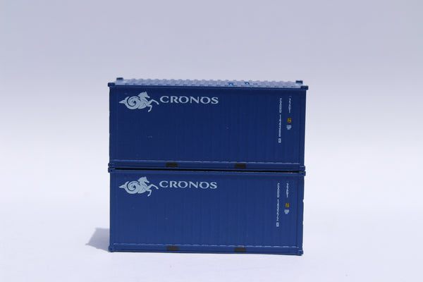 CRONOS (blue) 20' Std. height containers with Magnetic system, Corrugated-side. JTC-205316