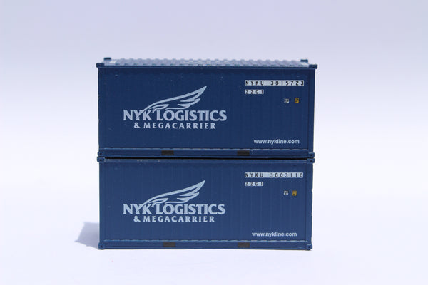 NYK Logistics 'Megacarrier' 20' Std. height containers with Magnetic system, Corrugated-side. JTC-205314