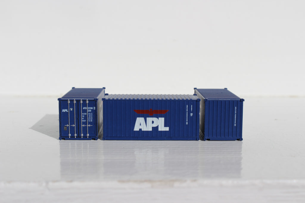 APL 20' (set #2) Std. height containers with Magnetic system, Corrugat ...