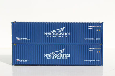 NYK LOGITICS– 40' HIGH CUBE containers with Magnetic system, Corrugated-side. JTC # 405014