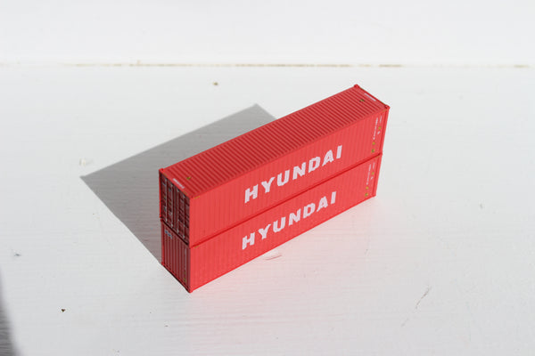HYUNDAI– 40' HIGH CUBE containers with Magnetic system, Corrugated-side. JTC # 405020