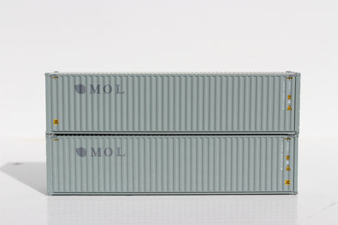 TRANSAMERICA TRLU-ex-MOL Patch– 40' HIGH CUBE containers with Magnetic system, Corrugated-side. JTC # 405028