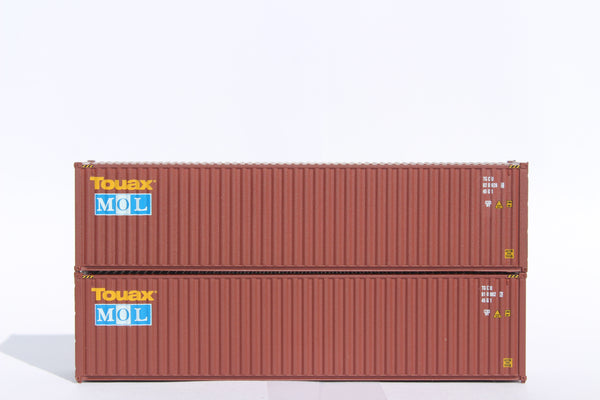 TOUAX / MOL– 40' HIGH CUBE containers with Magnetic system, Corrugated-side. JTC # 405078
