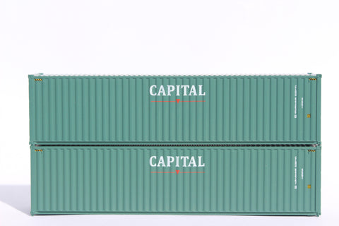 CAPITAL– 40' HIGH CUBE containers with Magnetic system, Corrugated-side. JTC # 405017