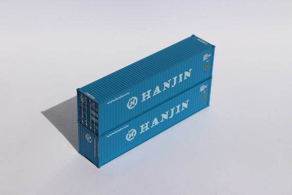 HANJIN– 40' HIGH CUBE containers with Magnetic system, Corrugated-side. JTC # 405012