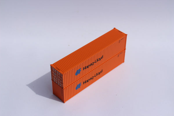 HAPAG LlOYD (small logo)- JTC # 405325 40' Standard height (8'6") corrugated side steel containers